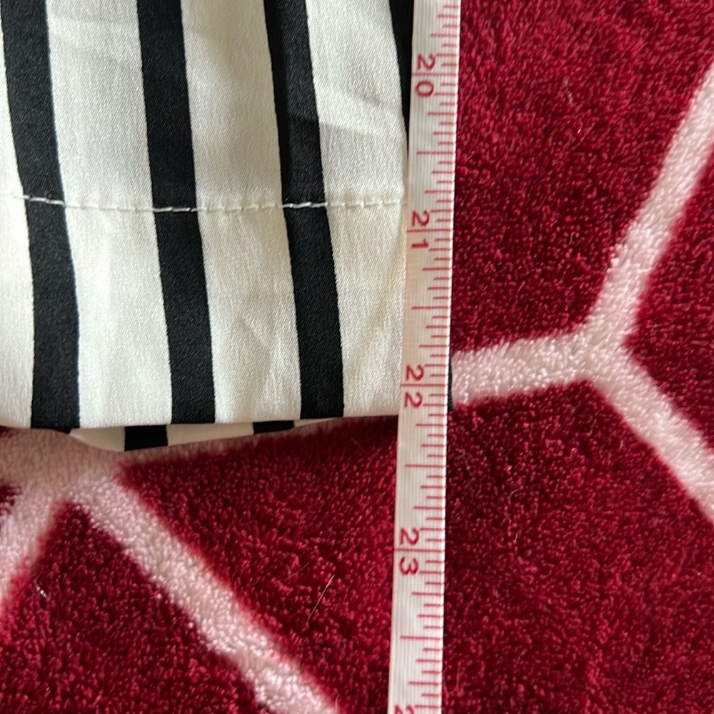 EUC Zara White Black Striped Wide-Leg Pants Medium - Picture 9 of 11